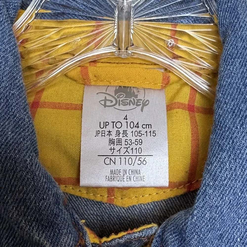 Disney Pixar Toy Story Woody Denim Jean Jacket Patches size 4